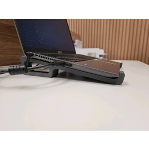 Ergonomik Laptop Standı Siyah – Notebook, Bilgisayar Yükseltici, Isı Dağıtıcı, Taşınabilir Notebook Tutucu