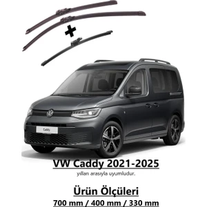 Volkswagen Caddy (2021-2025) Ön ve Arka Silecek Süpürgesi Takımı