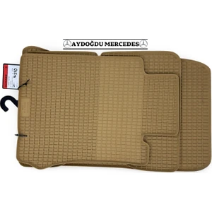 Mercedes-Benz E-Serisi W210 Schönek Kauçuk Paspas Takımı Bej Made In Germany (1995-2002)