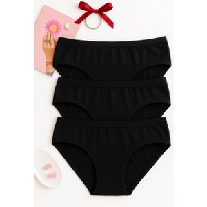 3’lü Kadın Pamuklu Bato Külot Set - Rahat&nefes Alan Kumaş