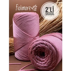 2`li Paket Polyester Makrome Ip (400 GRAM-460 Metre) No:4 Çanta Ipi Supla Ipi A.kalite