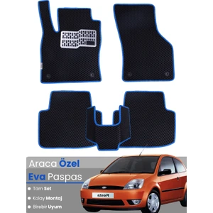 Ford Fiesta (2002-2008) Uyumlu Eva Paspas Tam Set–araca Özel,su Geçirmez,kolay Montaj