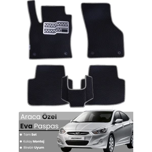 Hyundai Accent Blue (2011-2018) Uyumlu Eva Paspas Tam Set–araca Özel,kolay Montaj