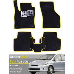 Honda Jazz Hatchback (2002-2008) Uyumlu Eva Paspas Tam Set–araca Özel,kolay Montaj