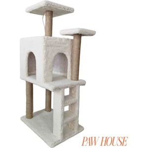 Pawhouse Iki Katlı Kare Kedi Evi