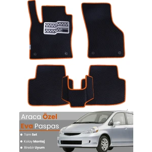 Honda Jazz Hatchback (2002-2008) Uyumlu Eva Paspas Tam Set–araca Özel,kolay Montaj