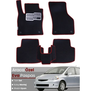 Honda Jazz Hatchback (2002-2008) Uyumlu Eva Paspas Tam Set–araca Özel,kolay Montaj