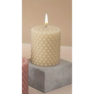Dekoratif Bubble Silindir Boncuk Bubble Mum  ve  Top Bubble Mum