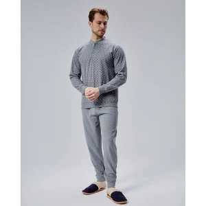 Mooncover Erkek Kışlık Pijama Takımı Füme