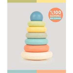 Let's Be Child Renkli Halkalar Eğitici Oyun Seti Sınırsız Oyuncu Kapasitesi 0-8 Yaş