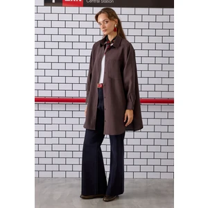 Reglan Kol Basic Gömlek Acı Kahve