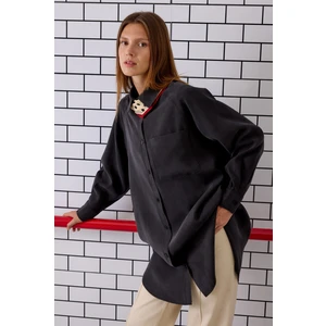 Reglan Kol Basic Gömlek Siyah