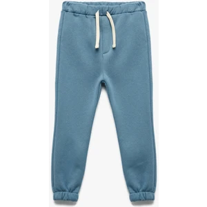 Beli Bağcıklı Pamuklu Basic Jogger Eşofman Altı