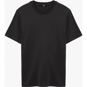 Kısa Kollu Bisiklet Yaka Tok Kumaş Regular Fit Pamuklu Tişört