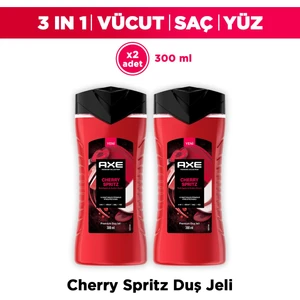 Premium Collection Duş Jeli Cherry Spritz 3 In 1 Vücut Saç Yüz 300 ml X2