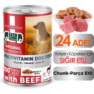 Dr. Diyor Sığır Etli Yetişkin Köpek Maması 24 Adet