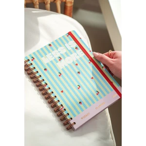 Matt Notebook 2026 Yılı A5 Haftalık Ajanda Spiralli 15X21 cm - 12 Aylık - Motivasyon Sayfalı