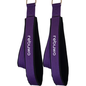 Pilates Elcik Reformer Yoga Pilates Tutma Aparatı (Mor)– Kadife Kumaş & Metal D Tokalı (1 Çift)