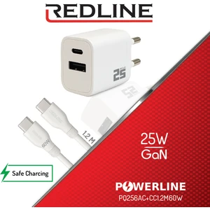 25W Gan Type C + USB A Girişli Şarj Seti