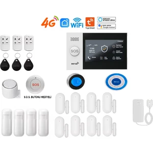 Pgst Obiem Akıllı Ev Güvenlik Alarm Sistemleri Kolay Kurulum (Sim Kart/google Asistan/amazon Alexa/tuya Smart)