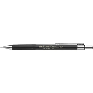 TK Fine 2317 0.7 mm Siyah Versatil Kalem,Ergonomik Tasarım, Tamamen Geri Çekilebilir Uç