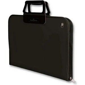 28x38 Cm Siyah Proje Çantası,Geniş İç Hacim, Ergonomik Taşıma Askılığı, PP Malzeme