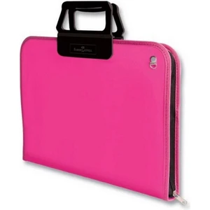 28x38 Cm Pembe Proje Çantası,Geniş İç Hacim, Ergonomik Taşıma Askılığı, PP Malzeme