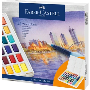 Creative Studio Tablet 48'li Suluboya,Kolay Pratik,Suda Çözünür, Yüksek Pigmentli