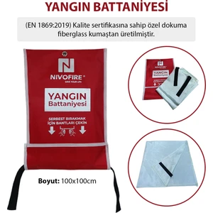 Yangın Battaniyesi Fiberglas Cam Elyaf