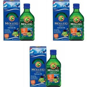 Omega 3 Tutti-Frutti Aromalı Balık Yağı 150 ml 3 Adet