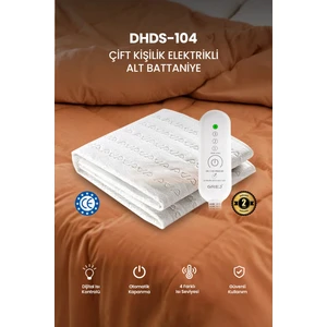 DHDS-104 Çift Kişilik 4 Kademe Kumandalı Elektrikli Battaniye 120CM*155CM