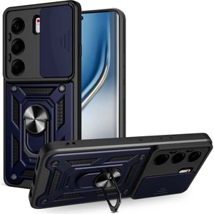 Tecno Camon 40 Kılıf Kamera Sürgülü Yüzüklü Slide Tank Kapak