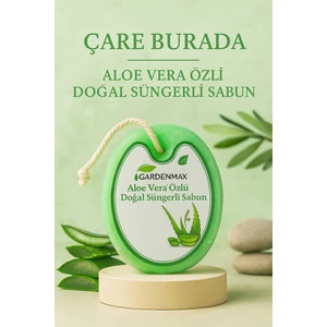 Gardenmax - Aloe Vera Özlü Doğal Süngerli Sabun