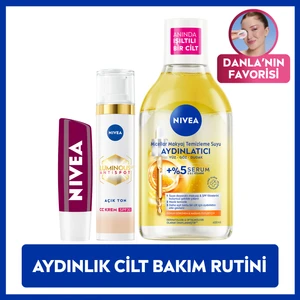 Lumınous630 Cc Yüz Kremi 40ml, Aydınlatıcı Micellar Makyaj Temizleme Suyu 400ml, Dudak Bakım Kremi