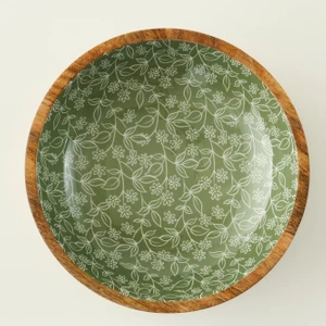 Floral Mango Sunum Kasesi Yeşil (30X8 Cm)