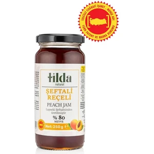 Lapseki Şeftali Reçeli (%80 Meyve) – 250 G