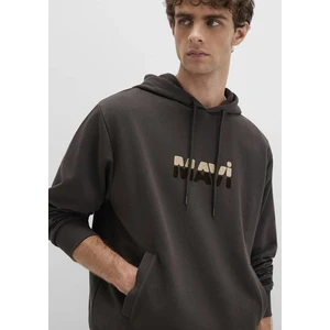 Mavi Logo Baskılı Kahverengi Sweatshirt 0S10395-70219