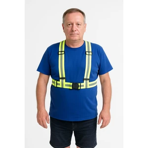 Reflektörlü, Fosforlu, Motosiklet, Güvenlik, Gece Görünürlük Yeleği  Her Bedene Ayarlanır Kemerli