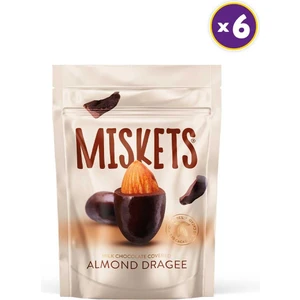Kavrulmuş Bademli Sütlü Çikolata Kaplamalı Draje 70G x 6 Adet