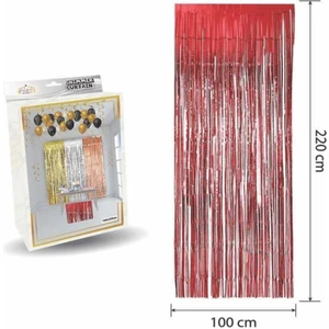 Mini Party Store Lüks Kapı Perdesi Kırmızı 100*220 cm