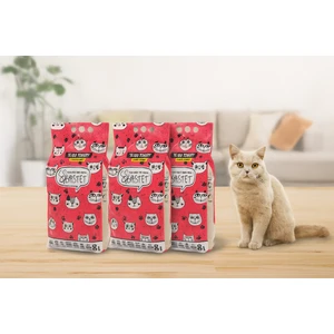 Topaklanan Premium Doğal Kedi Kumu 8 Litre X 3