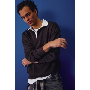 Boxy Fit Polo Yaka Sweatshirt E6523AX25AU