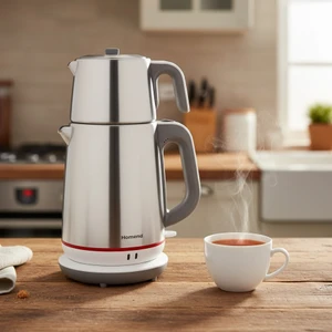 Royaltea 1710H Inox Beyaz Çay Makinesi