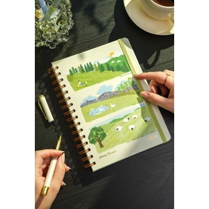 Matt Notebook 2026 Yılı A5 Spiralli Ajanda 15x21 cm - 12 Aylık 90 gr Kağıt