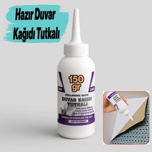 Duvar Kağıdı Yapıştırıcısı Hazır (150 Gr) Şeffaf Sıvı Tutkal Vinil Bordür Tekstil Kağıtları Yapıştır