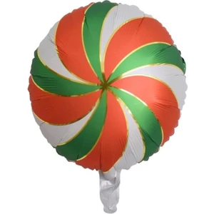 Düvenci Ticaret Kırmızı çizgili  şeker Folyo Balon