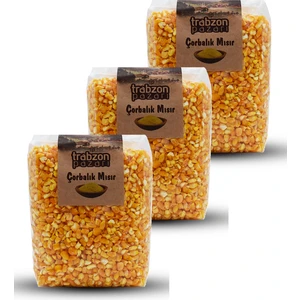 Trabzon Pazarı Ata Tohum Çorbalık Sarı Mısır Yarması 3x1 kg