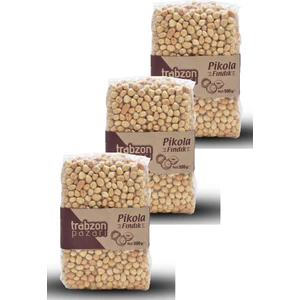 Trabzon Pazarı Çifte Kavrulmuş Pikola Fındık Içi 3x500 Gr