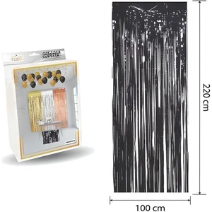 Kapı Perdesi Siyah 100*220 cm