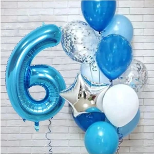 Mavi Yaş Balon Set 6